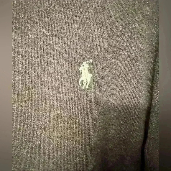 Polo Ralph Lauren Men's Classic Estate-Rib Quarter-Zip Sweater Gray Size XL - Picture 5 of 9